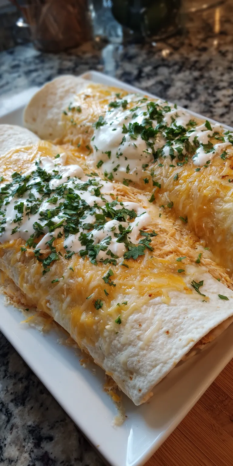 Chicken Enchiladas with Jalapeno Sauce served warm with cozy spices