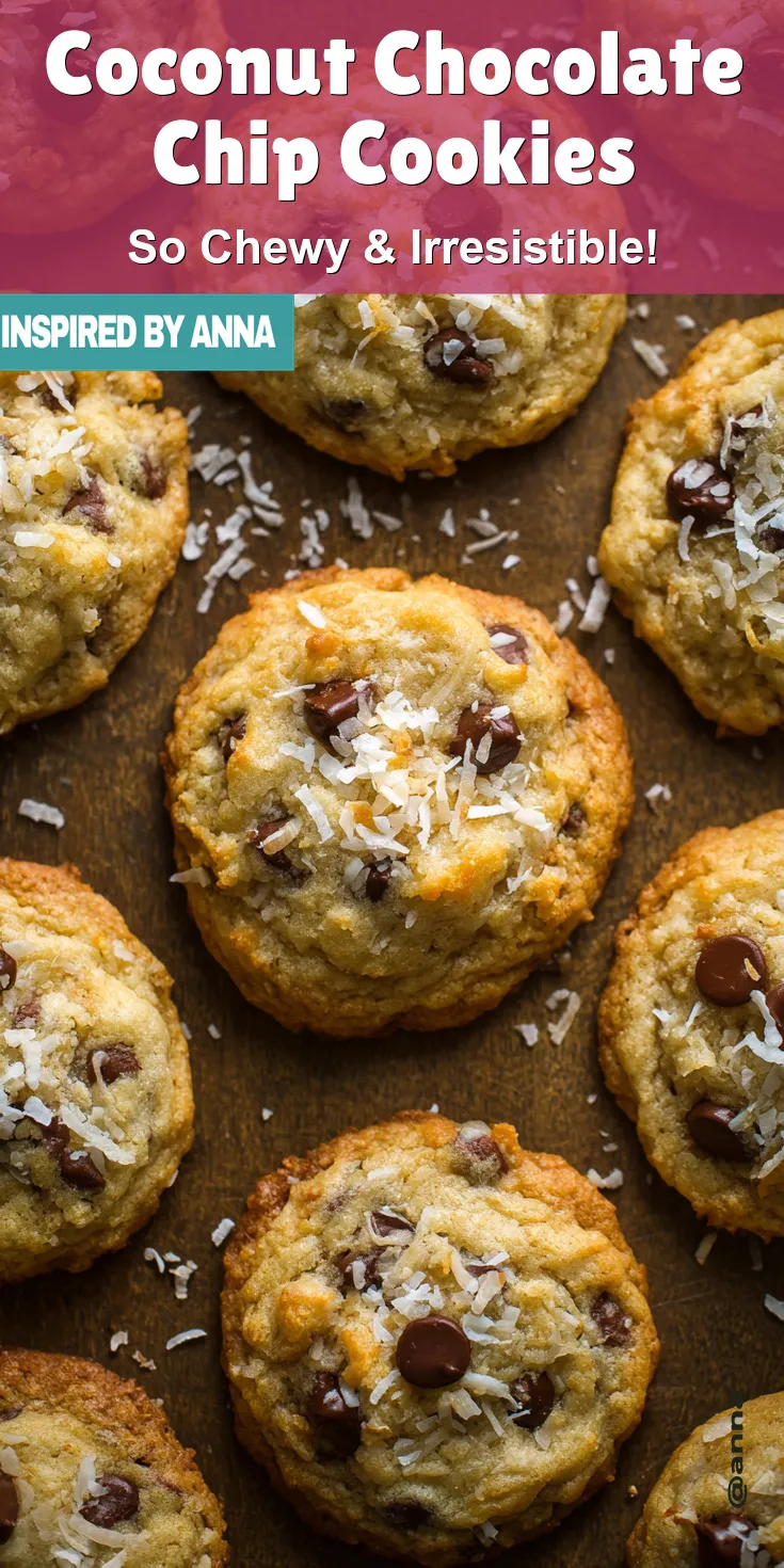 Coconut Chocolate Chip Cookies served warm with cozy spices