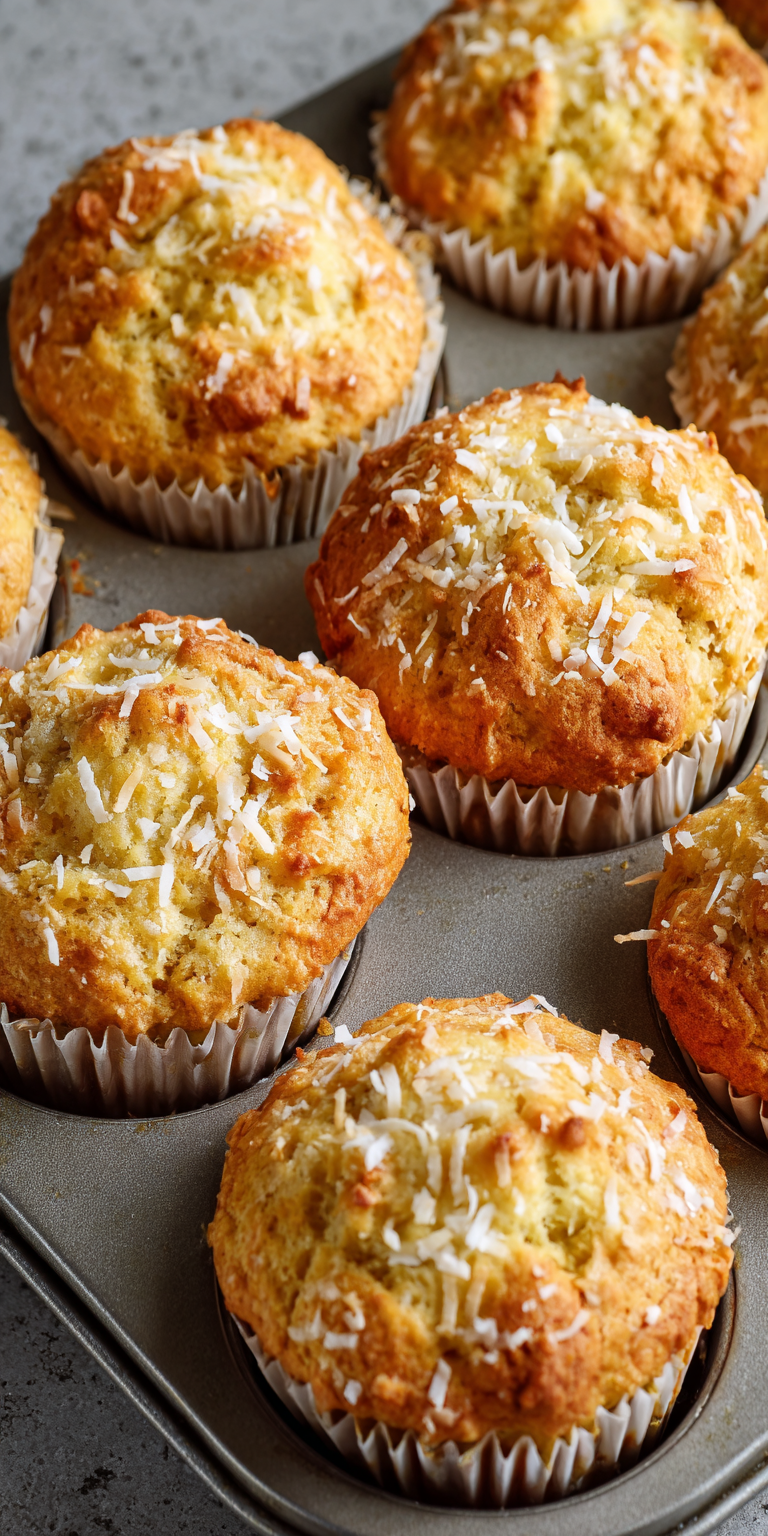 Coconut Lime Tropical Banana Muffins Recipe