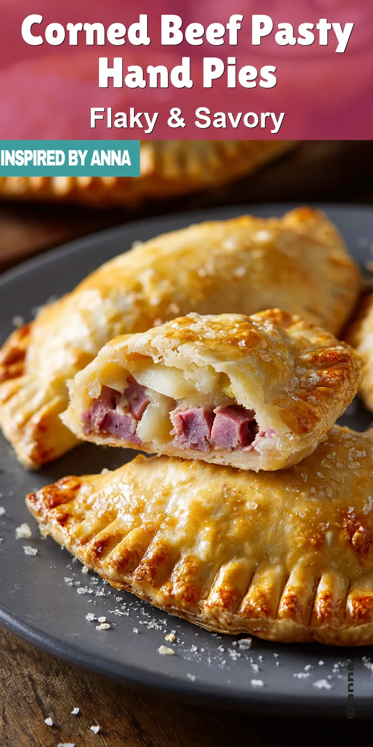 Corned Beef Pasty Hand Pies served warm with cozy spices