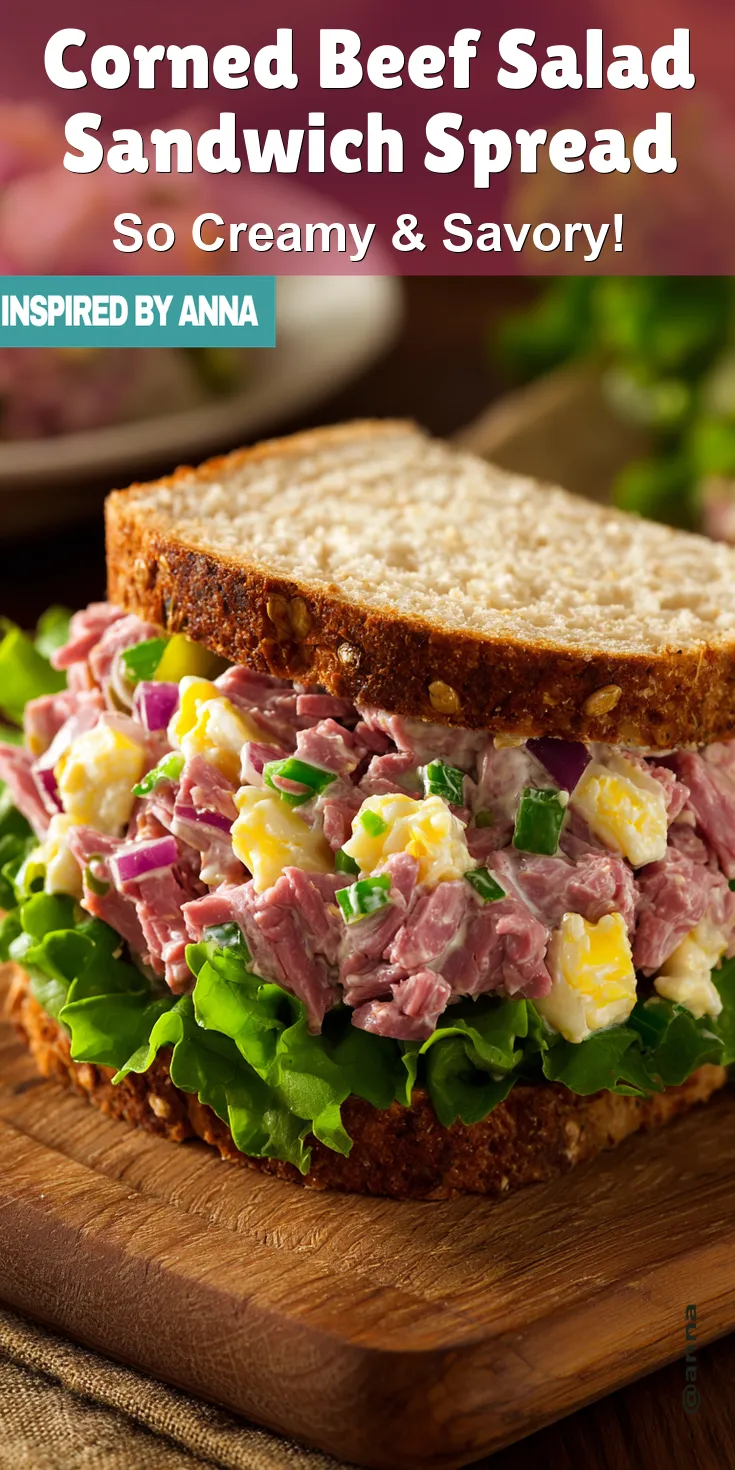 Corned Beef Salad Sandwich Spread served warm with cozy spices
