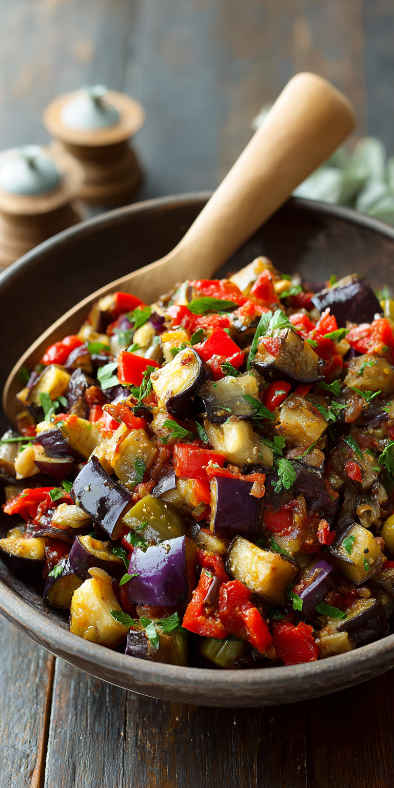 Eggplant Caponata Style Salad Recipe