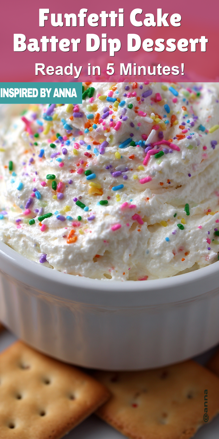 Funfetti Cake Batter Dip Dessert served warm with cozy spices