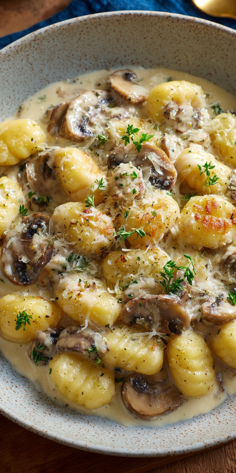 Gnocchi with Creamy Sauce Recipe