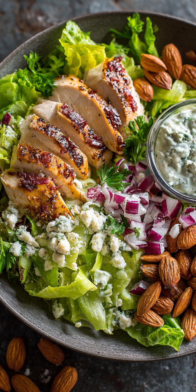 Healthy Chicken Salad for Lunch served warm with cozy spices