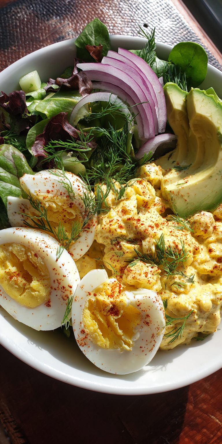 High Protein Egg Salad Bowl Recipe