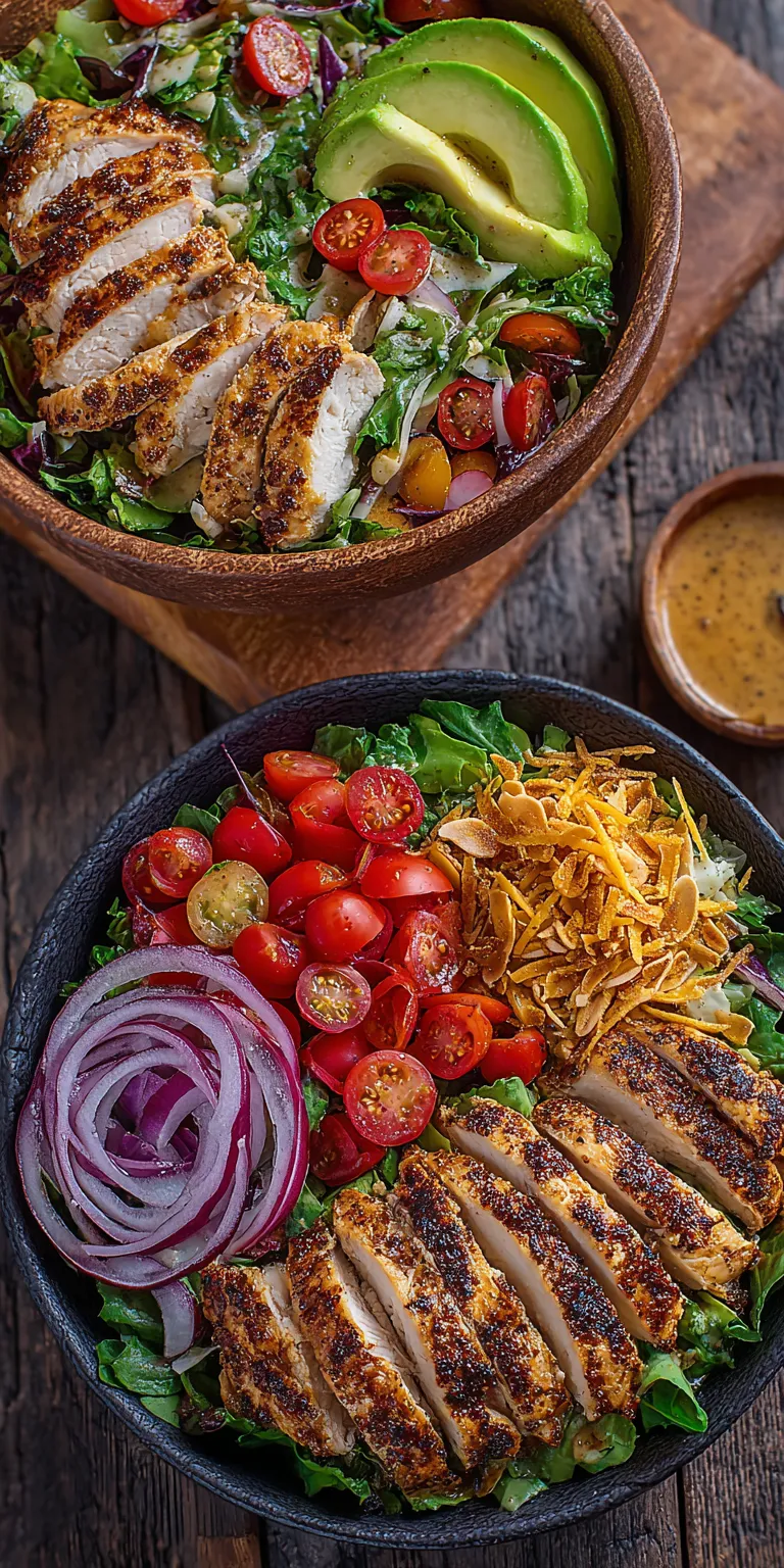 Honey Mustard Chicken Salad served warm with cozy spices