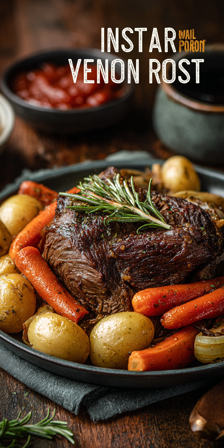 Instant Pot Venison Roast served warm with cozy spices