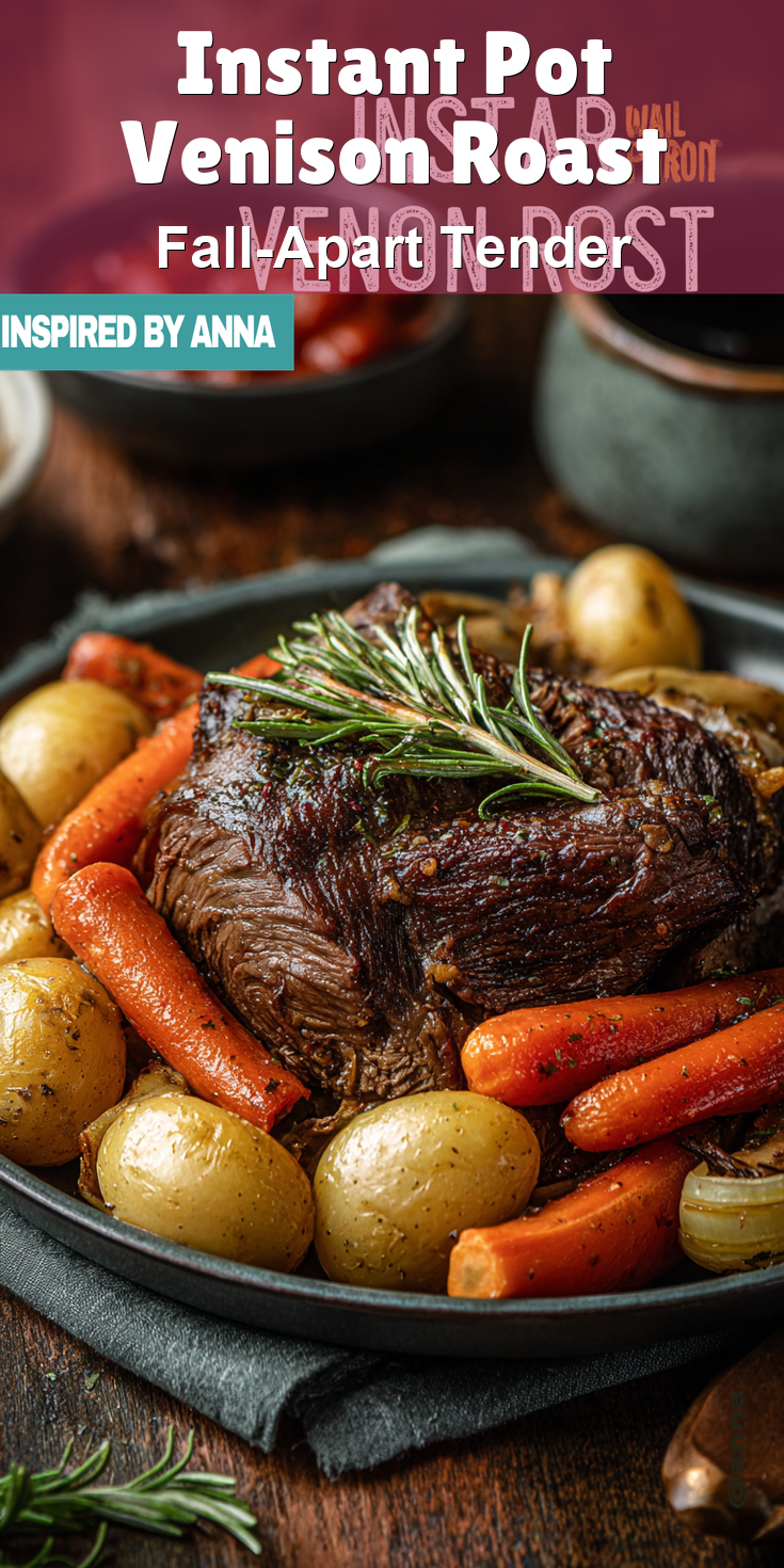 Instant Pot Venison Roast served warm with cozy spices