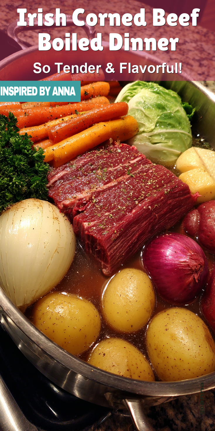 Irish Corned Beef Boiled Dinner served warm with cozy spices