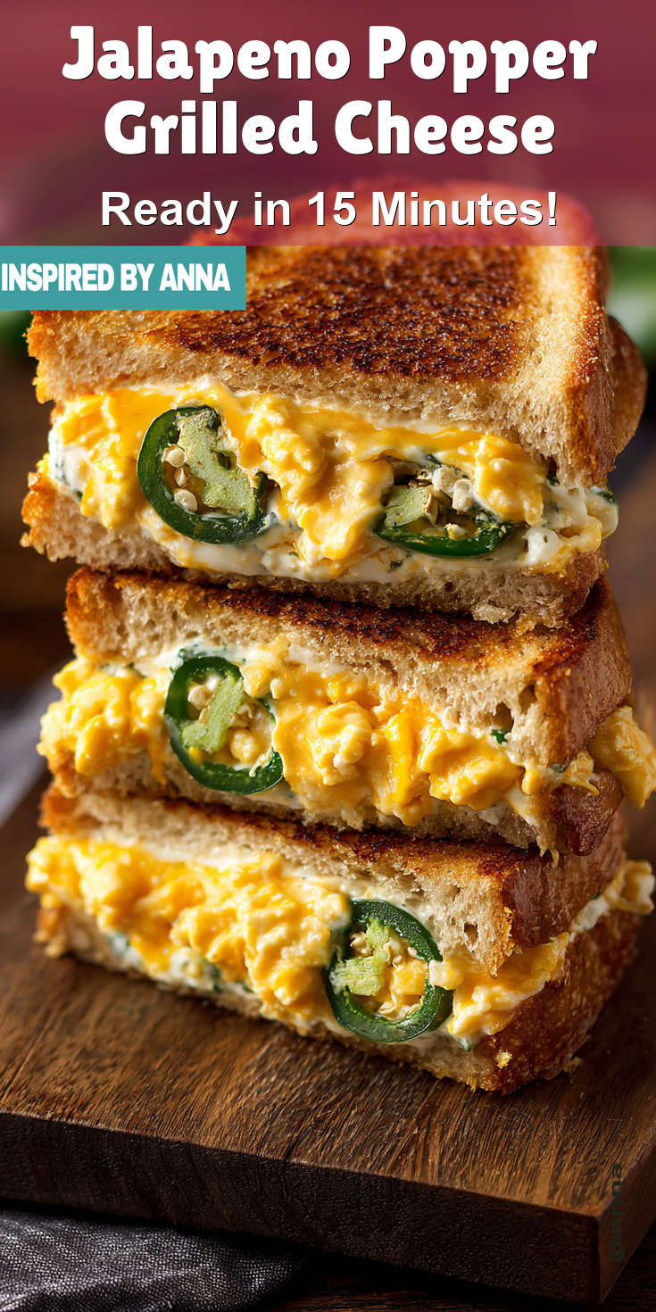 Jalapeno Popper Grilled Cheese served warm with cozy spices