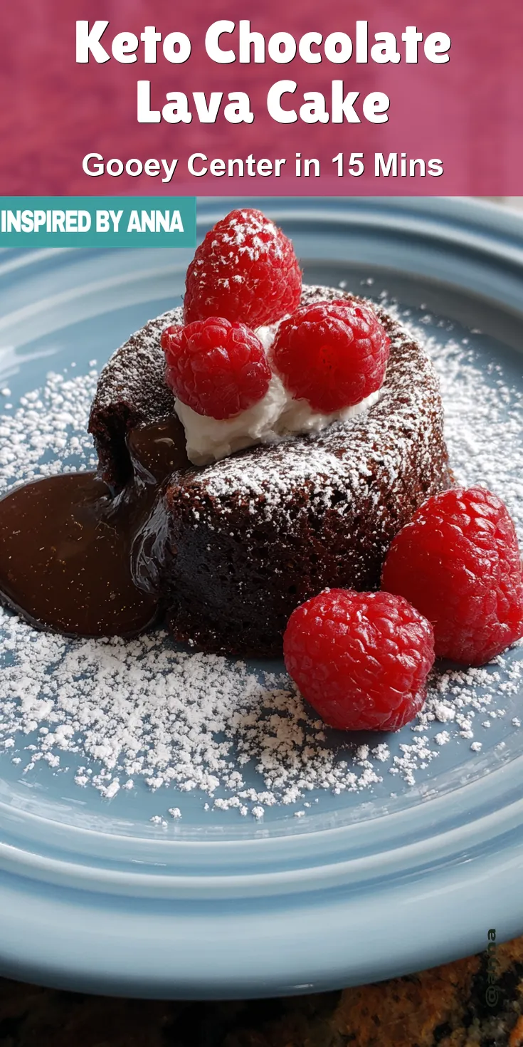 Keto Chocolate Lava Cake served warm with cozy spices
