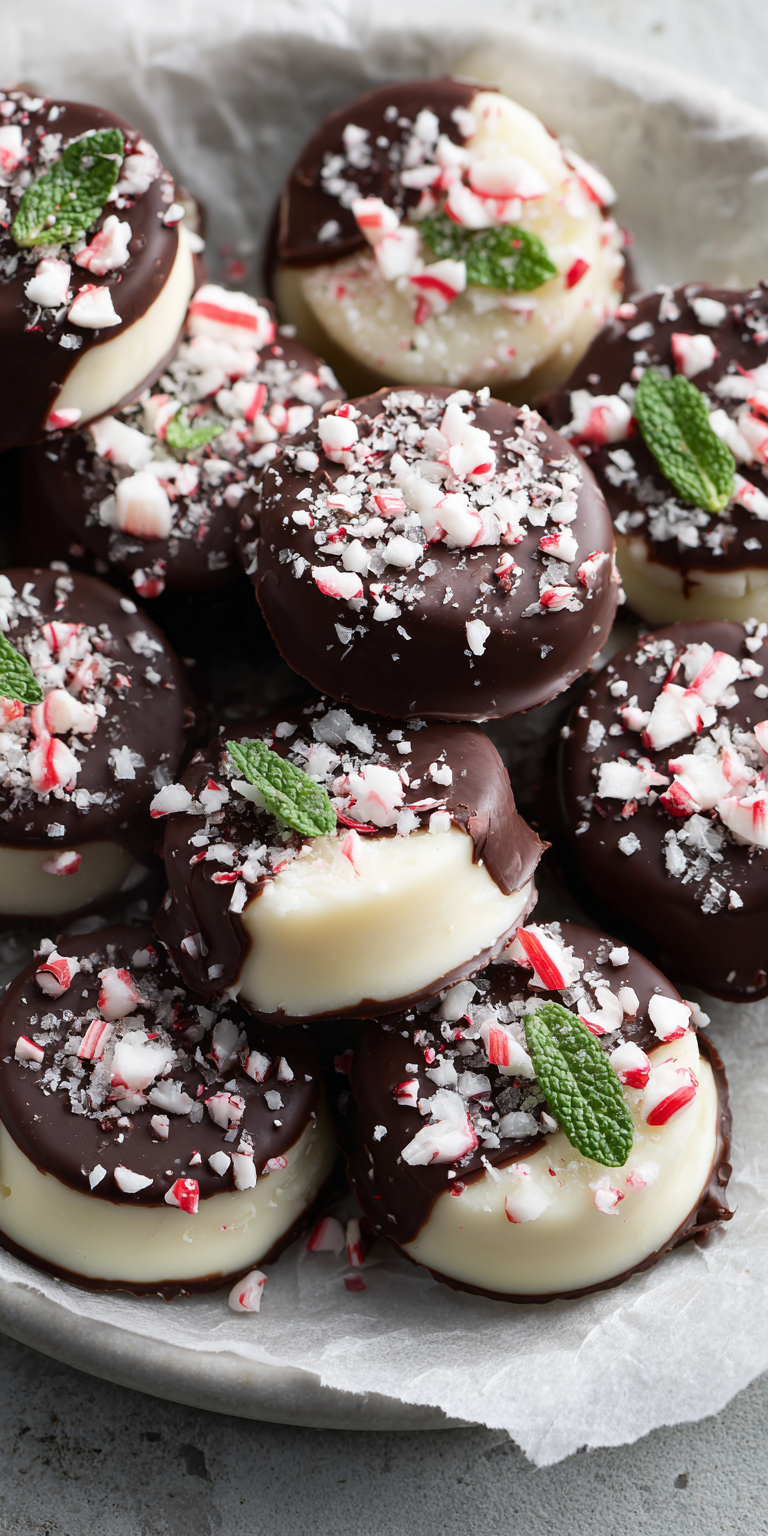 Keto Peppermint Patties served warm with cozy spices