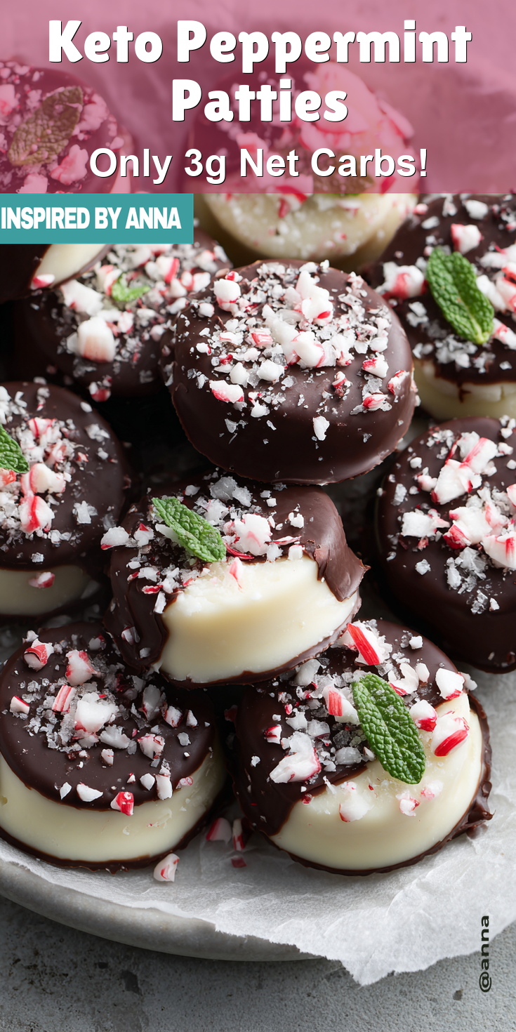 Keto Peppermint Patties served warm with cozy spices