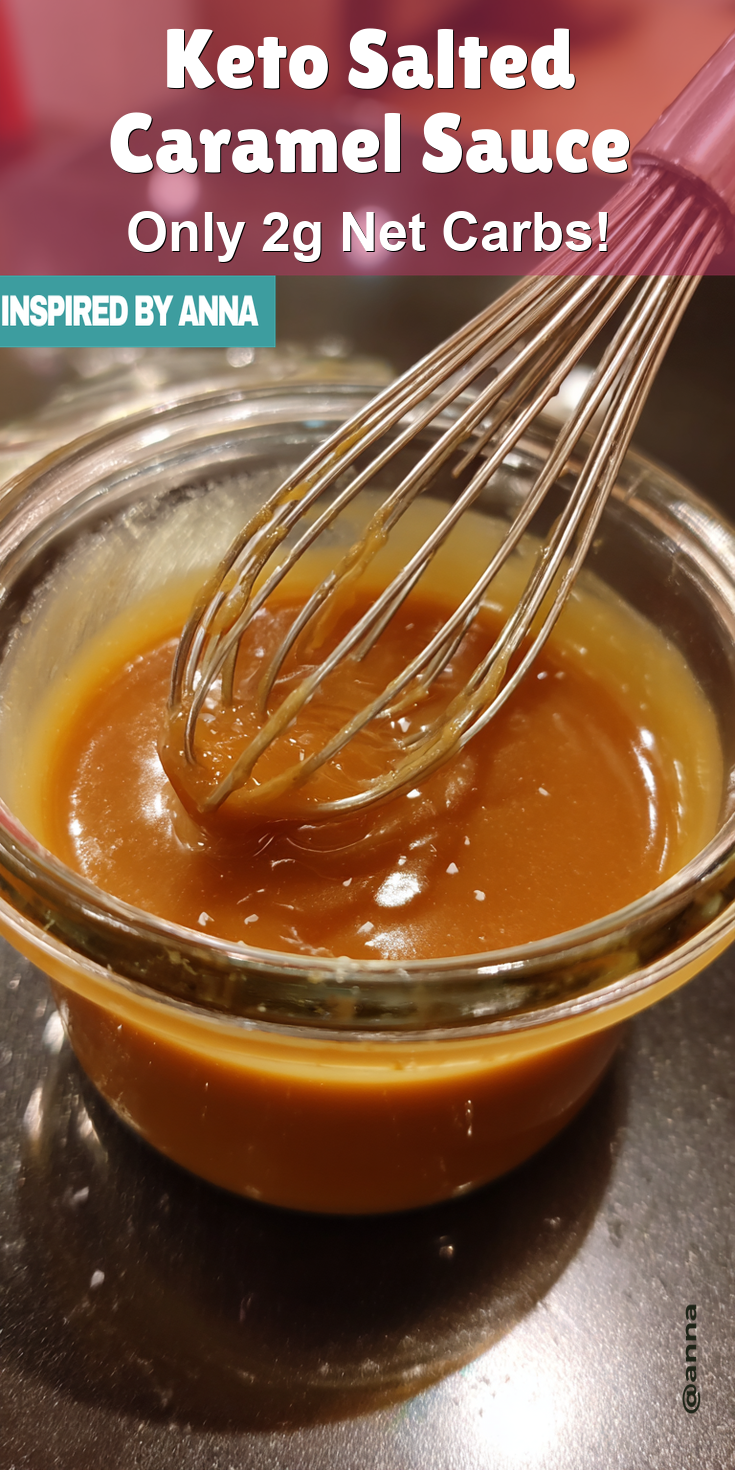 Keto Salted Caramel Sauce served warm with cozy spices