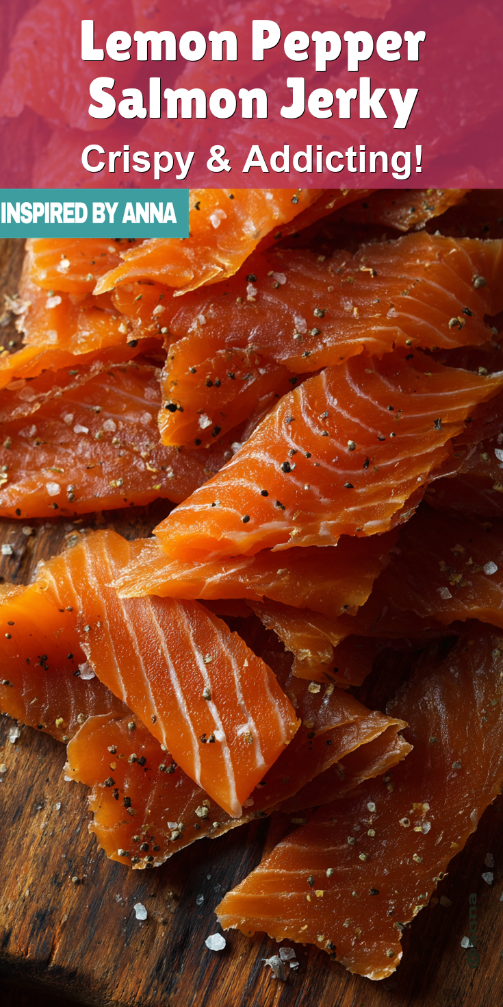 Lemon Pepper Salmon Jerky served warm with cozy spices