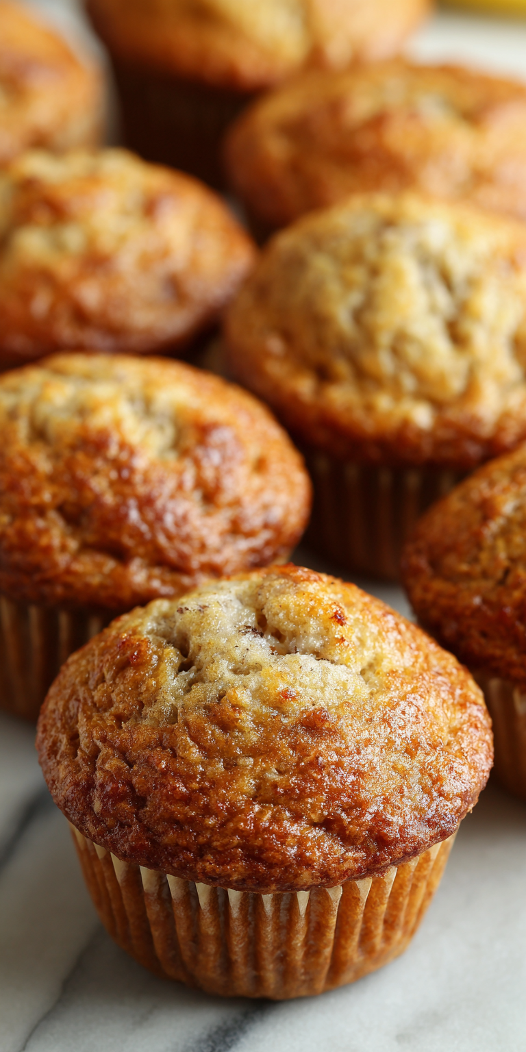 Mini Bite Sized Banana Muffins served warm with cozy spices