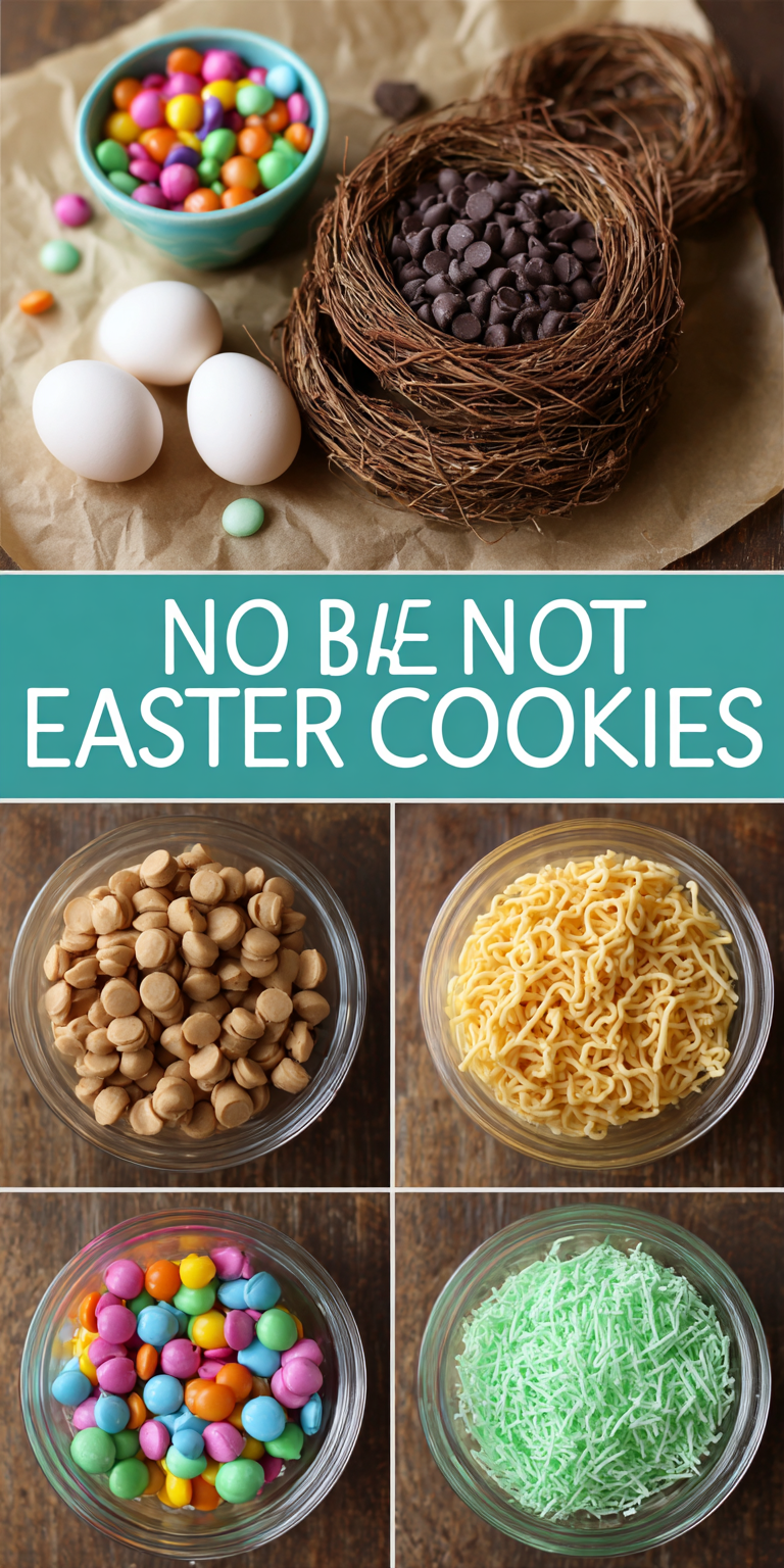No Bake Easter Egg Nest Cookies served warm with cozy spices