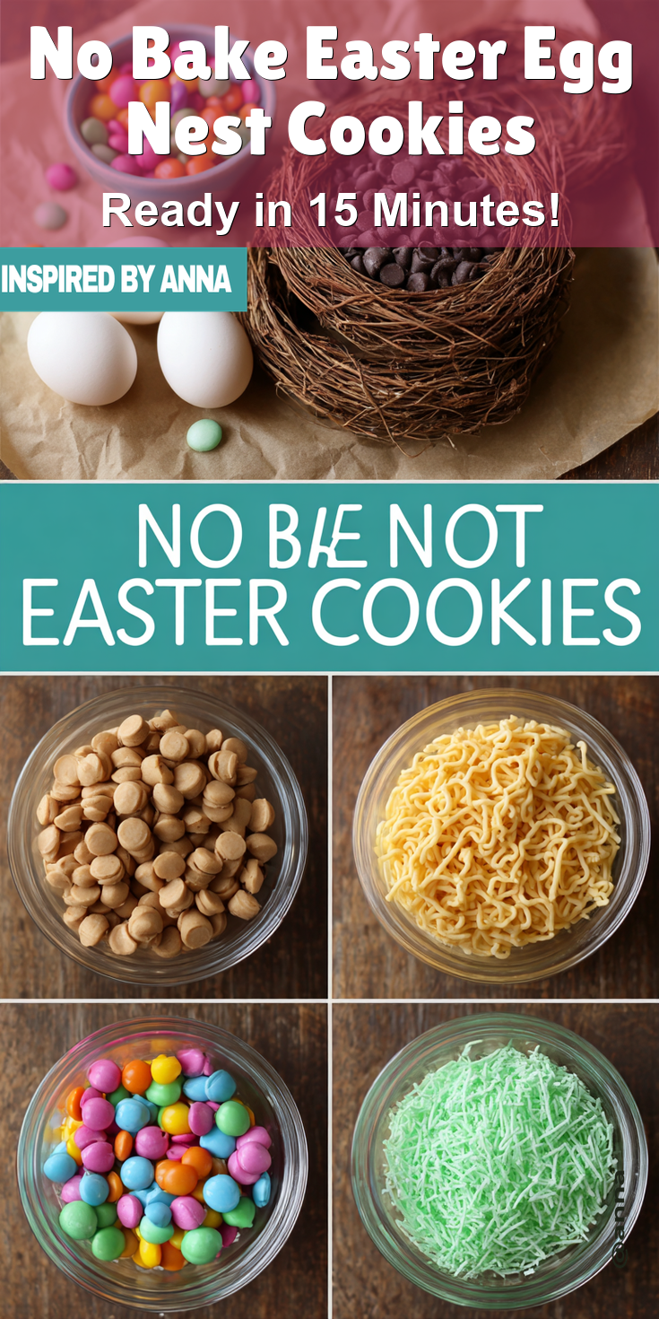 No Bake Easter Egg Nest Cookies served warm with cozy spices