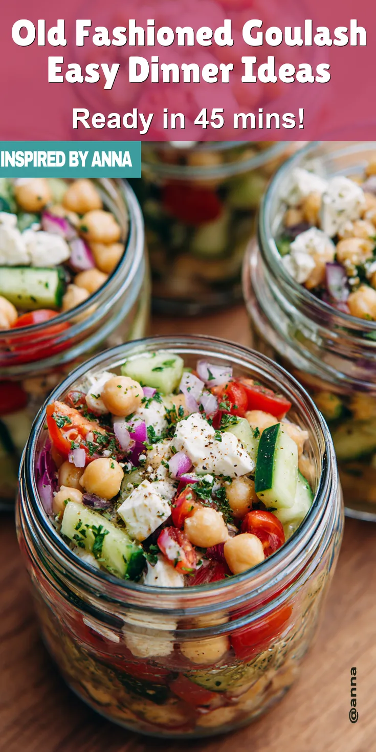 Old Fashioned Goulash Easy Dinner Ideas served warm with cozy spices