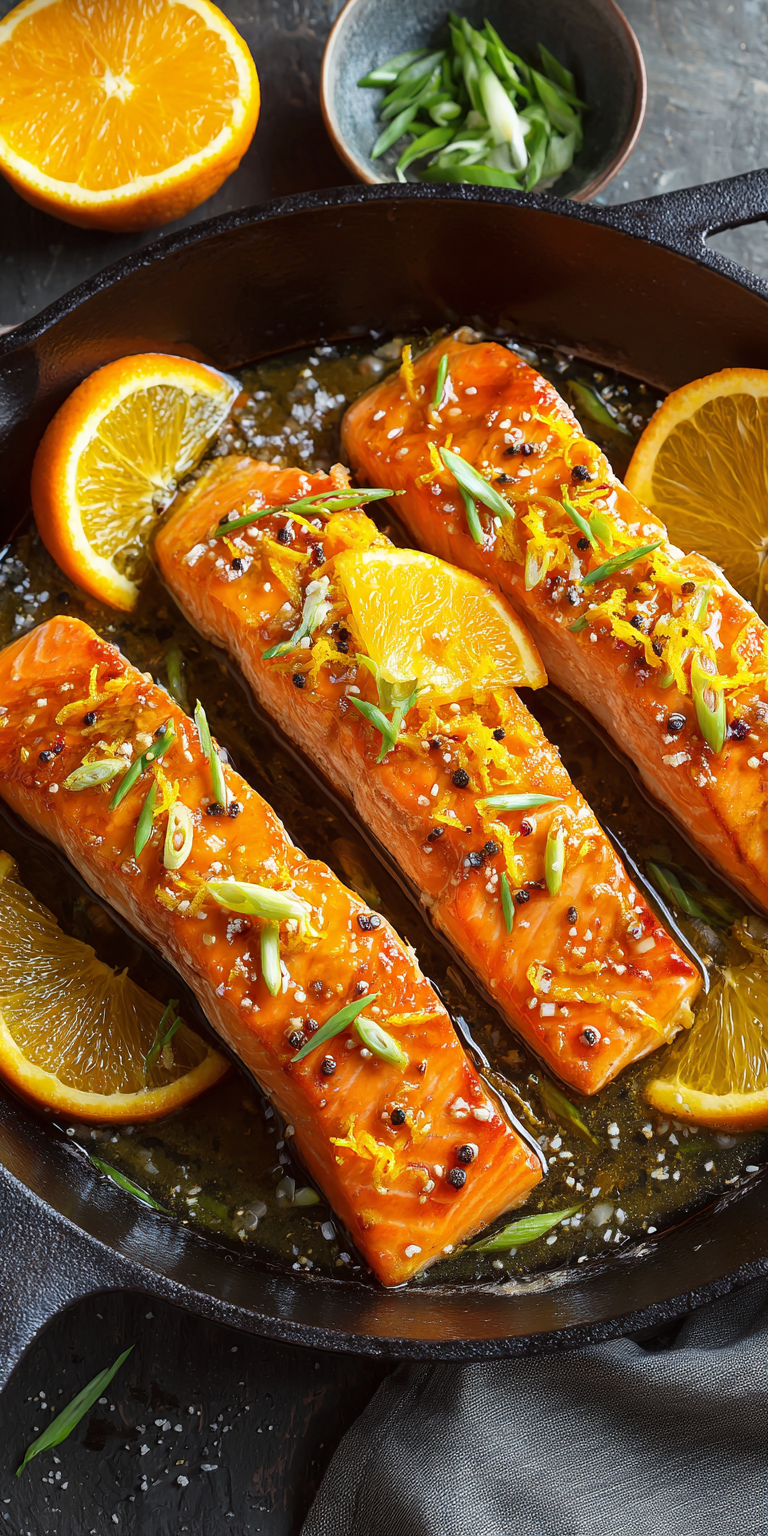 Orange Glazed Salmon Fillet Recipe