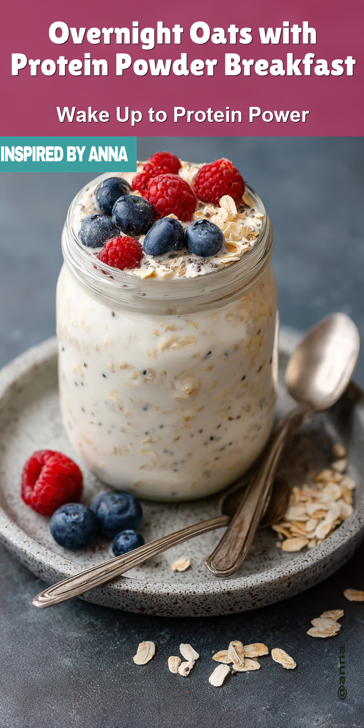 Overnight Oats with Protein Powder Breakfast served warm with cozy spices