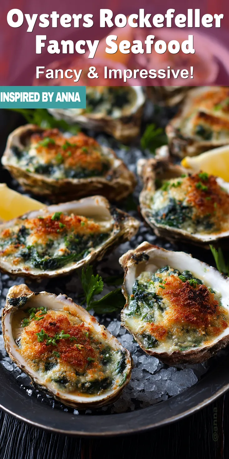 Oysters Rockefeller Fancy Seafood served warm with cozy spices