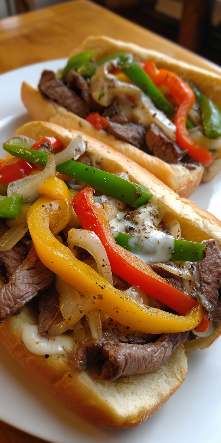 Philly Cheesesteak Venison Sandwiches served warm with cozy spices