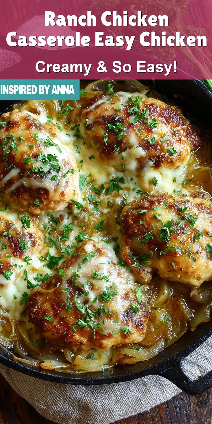Ranch Chicken Casserole Easy Chicken served warm with cozy spices