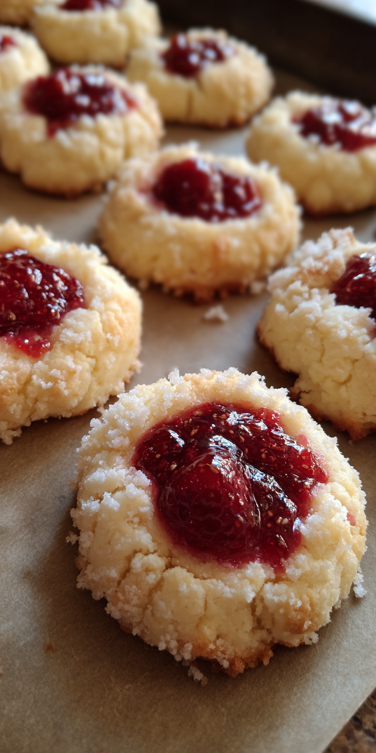 Raspberry Cheesecake Thumbprint Dessert Recipe