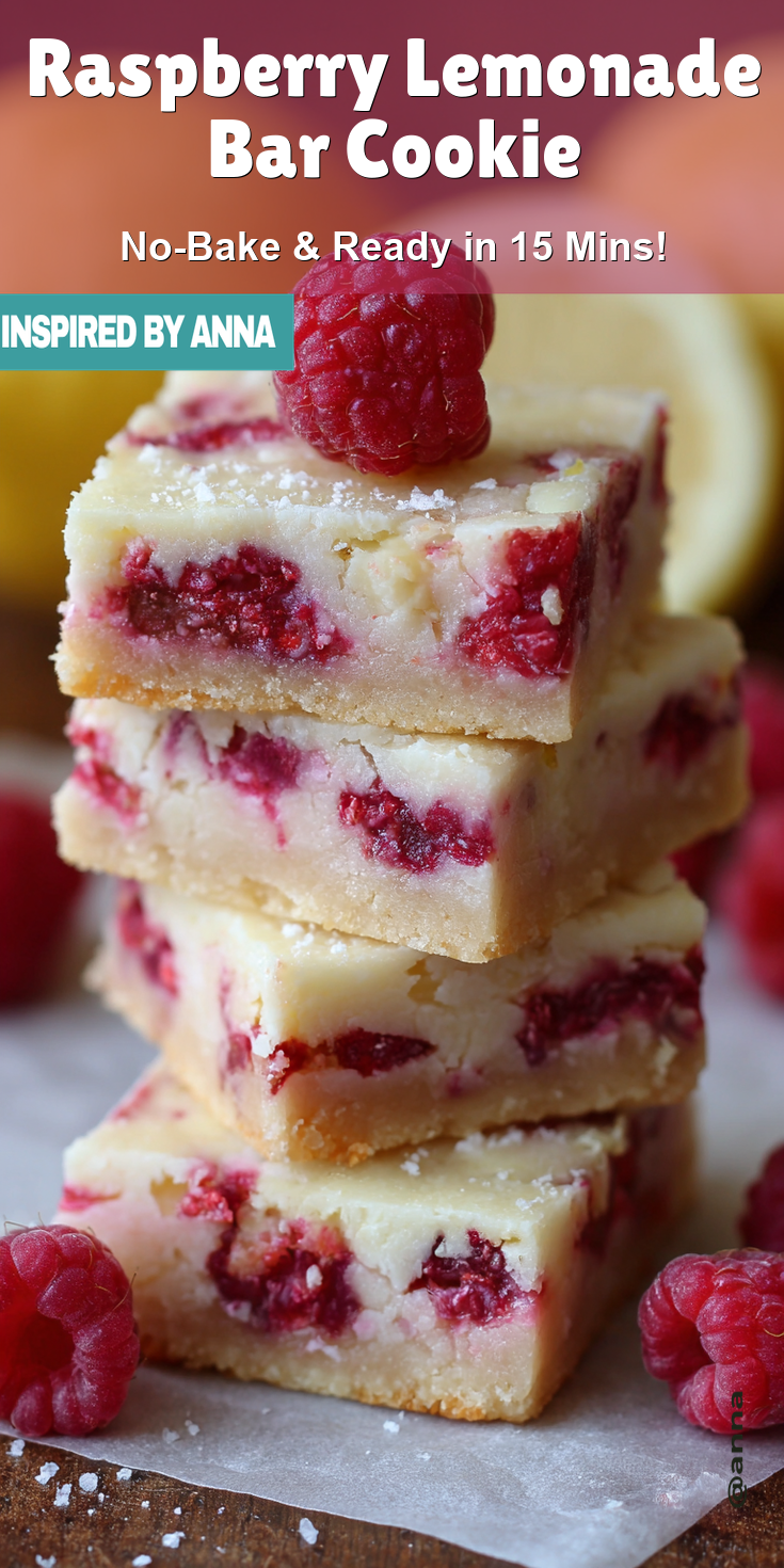 Raspberry Lemonade Bar Cookie served warm with cozy spices