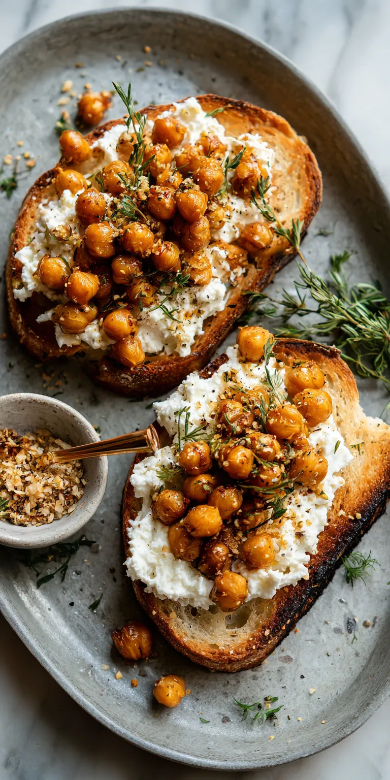 Ricotta Toast with Honey Protein Snacks served warm with cozy spices