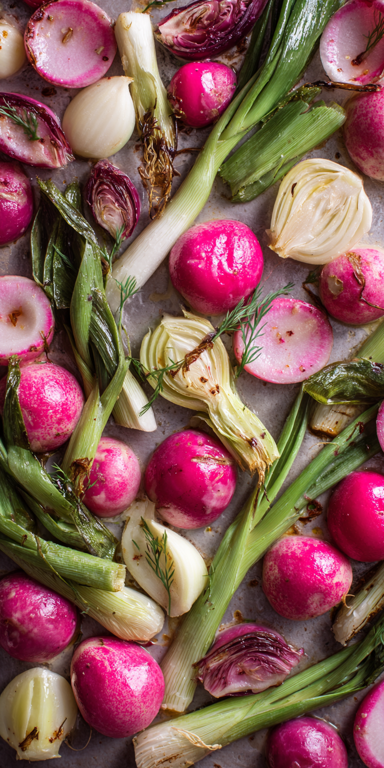 Roasted Radish Creamy Spring Soup Recipe