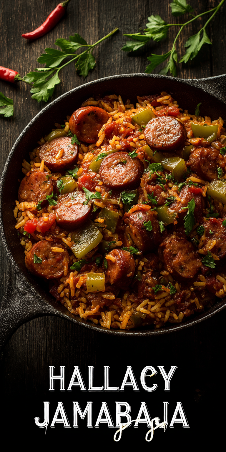 Sausage Jambalaya Quick Dinner served warm with cozy spices