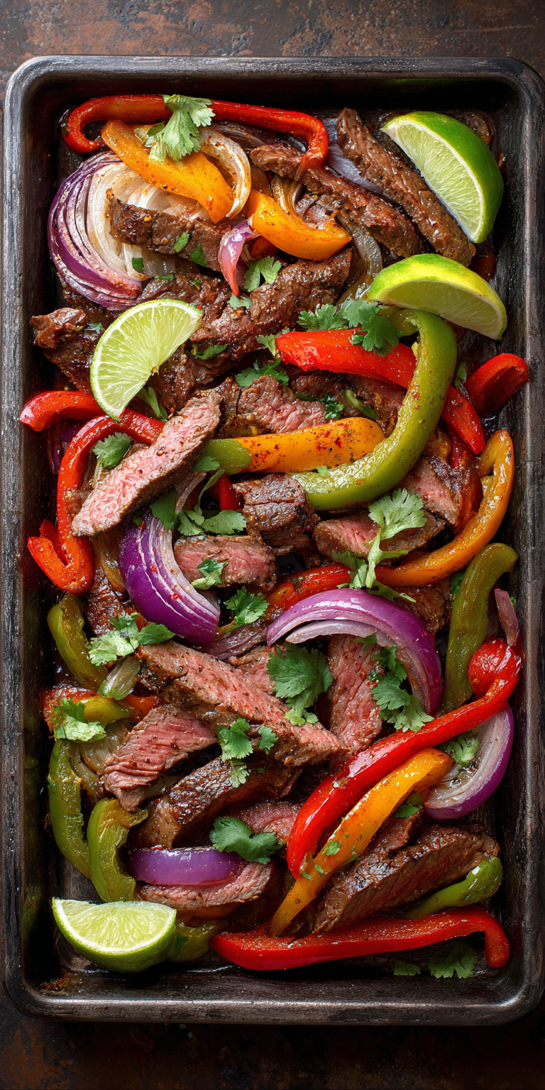 Sheet Pan Venison Steak Fajitas Recipe