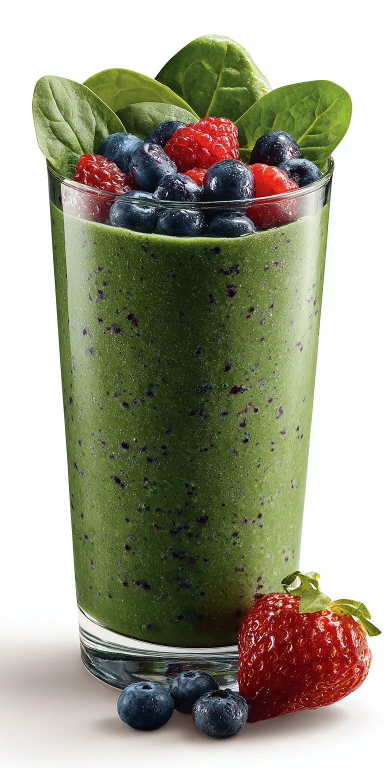Spinach Berry Smoothie Healthy Food Dishes served warm with cozy spices