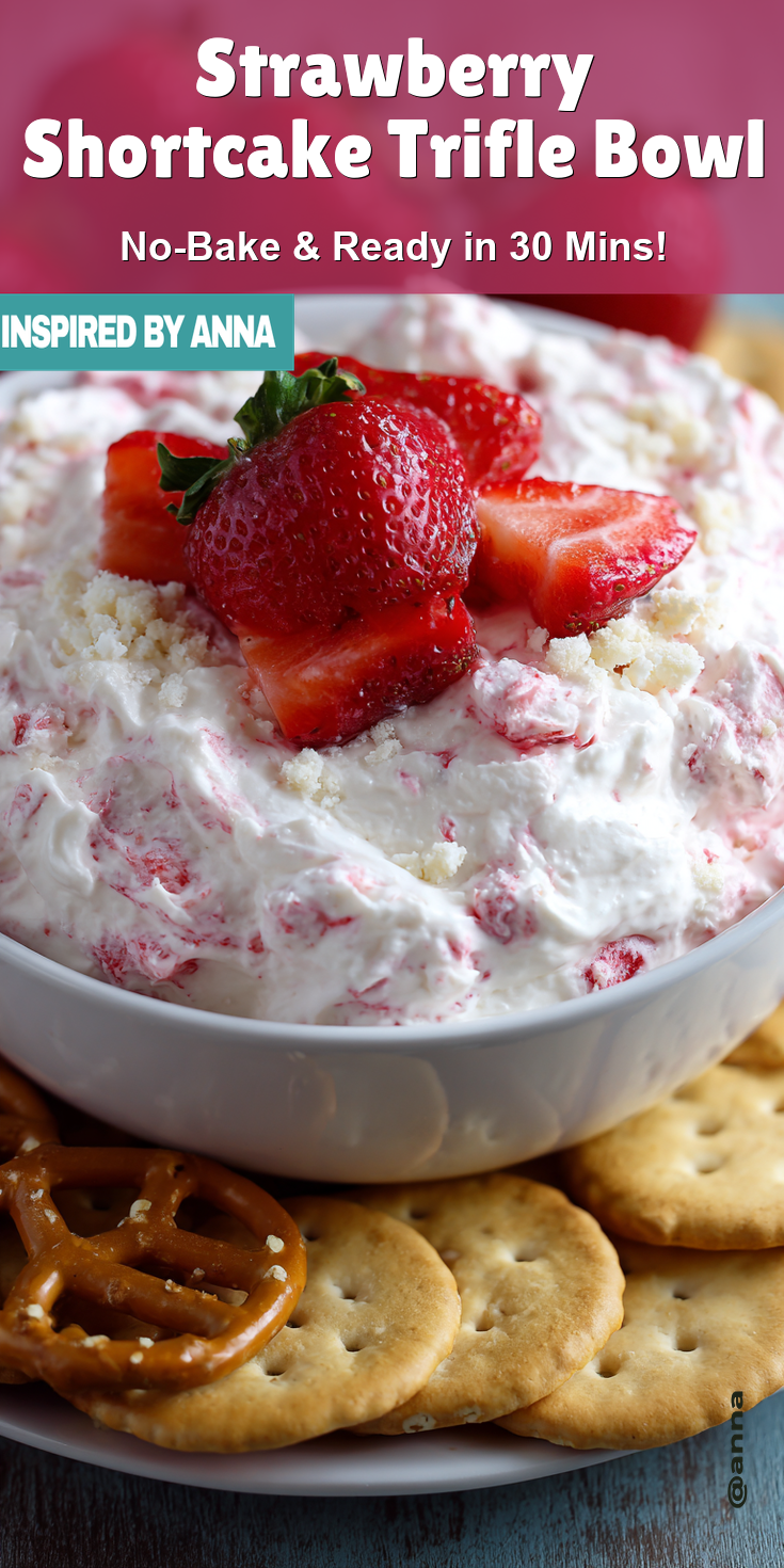 Strawberry Shortcake Trifle Bowl served warm with cozy spices