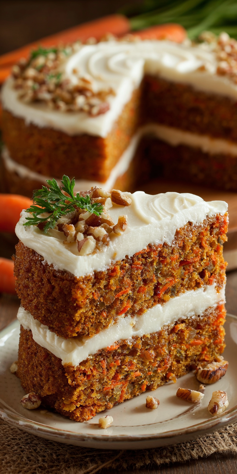 Sugar Free Diabetic Carrot Cake served warm with cozy spices