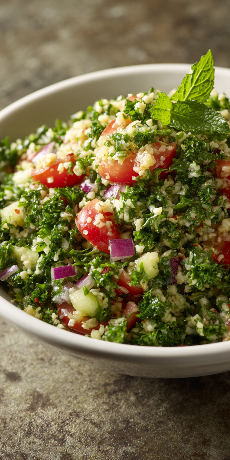 Tabouli Salad Mediterranean Recipes Side served warm with cozy spices