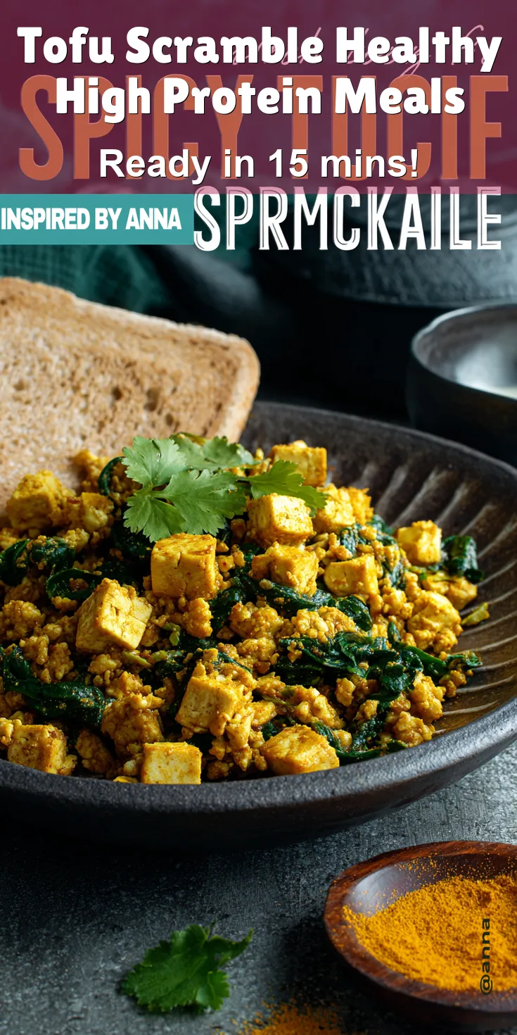 Tofu Scramble Healthy High Protein Meals served warm with cozy spices