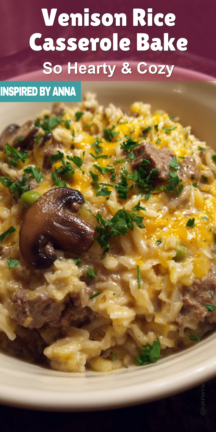 Venison Rice Casserole Bake served warm with cozy spices
