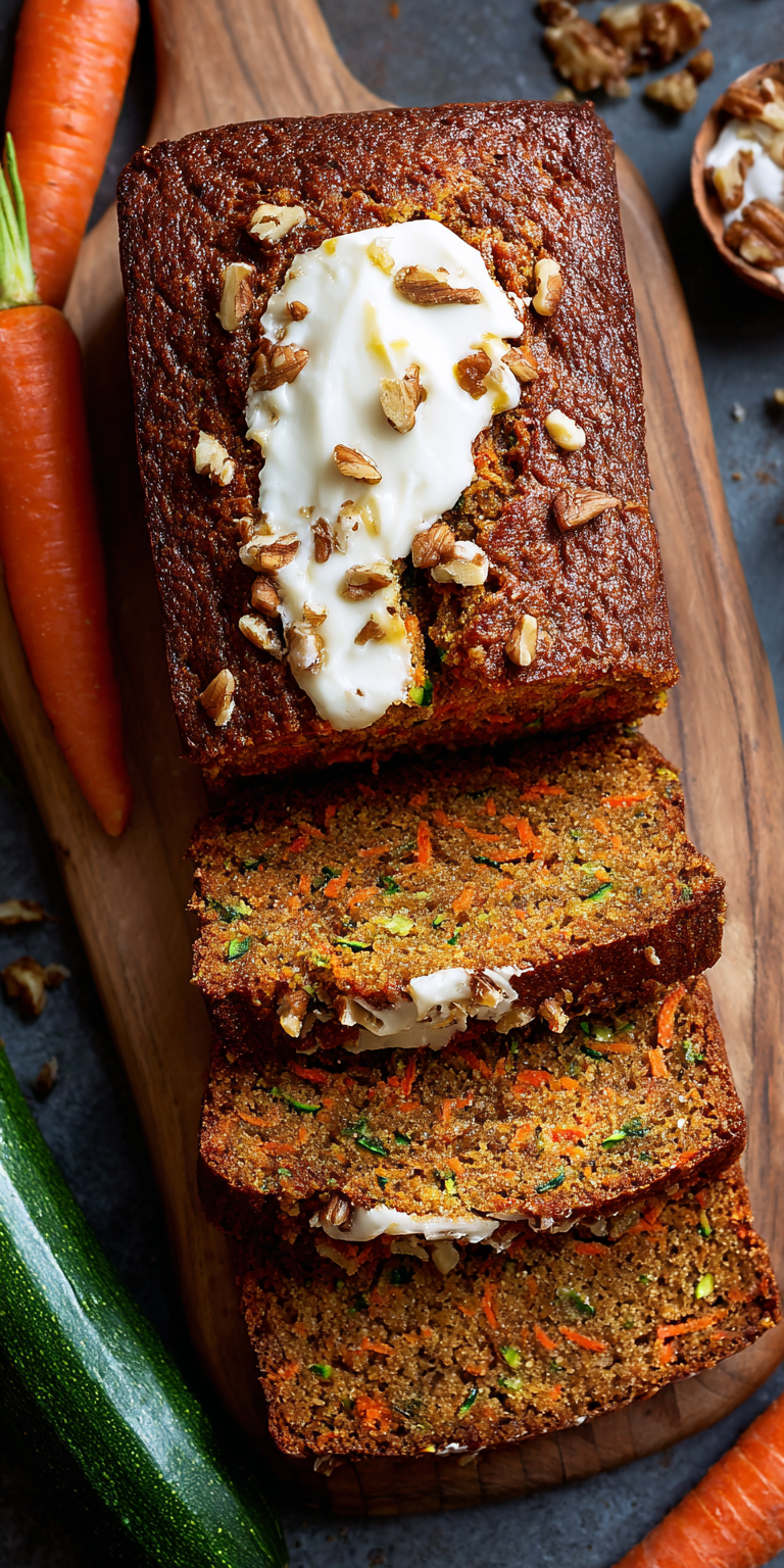 Zucchini Carrot Cake Bread Recipe