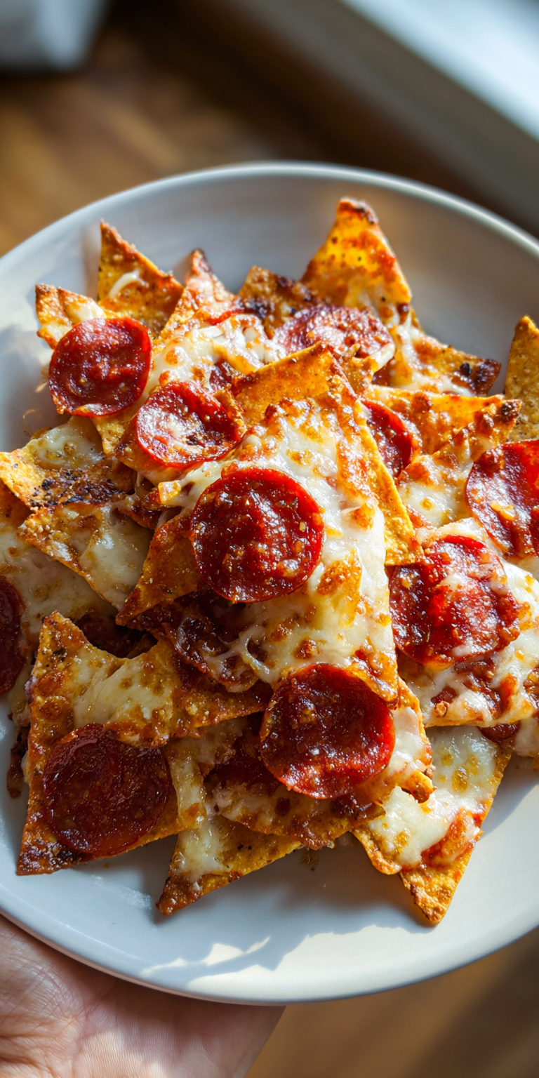 Air Fryer Pepperoni Pizza Chips Recipe