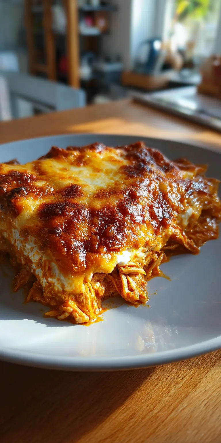 Buffalo Chicken Cheese Bake served warm with cozy spices
