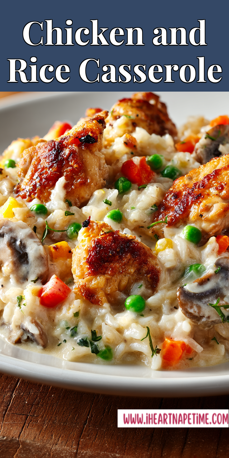 Chicken and Rice Casserole served warm with cozy spices