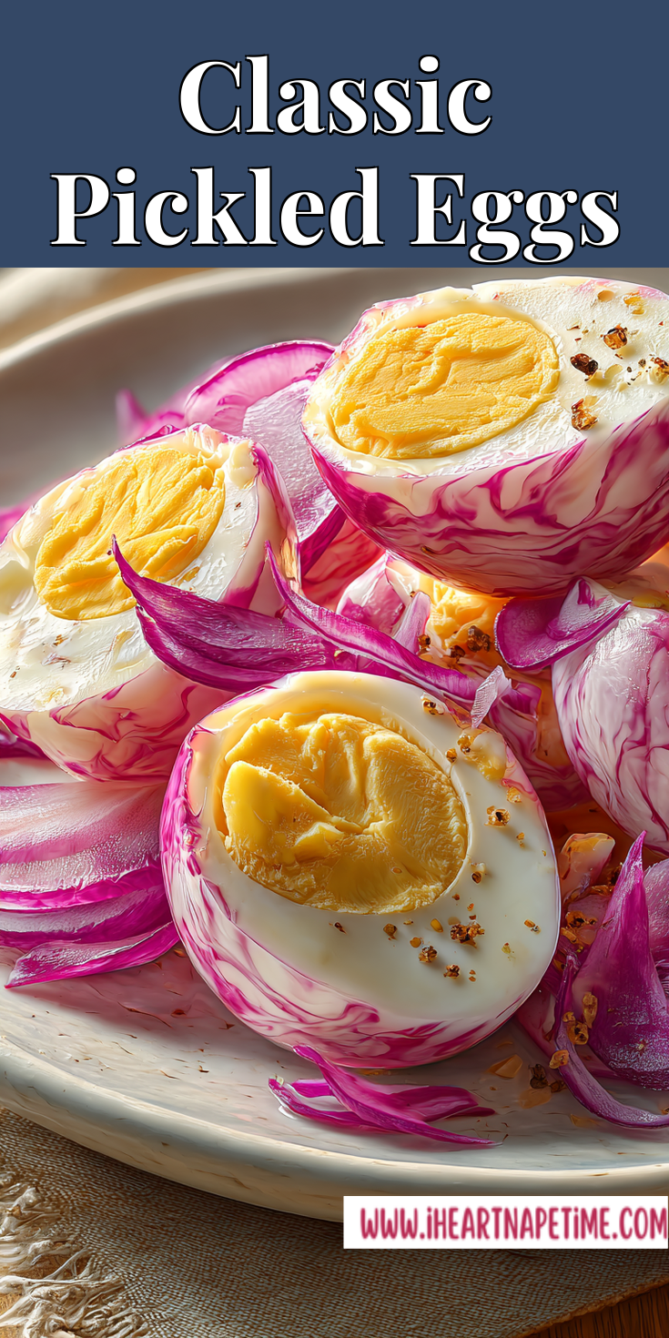 Classic Pickled Eggs served warm with cozy spices