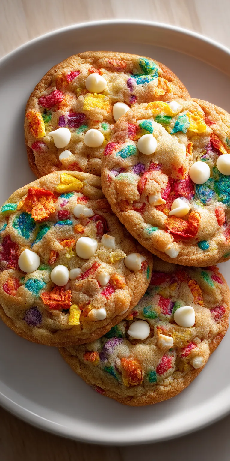 Fruity Pebbles Cookies served warm with cozy spices