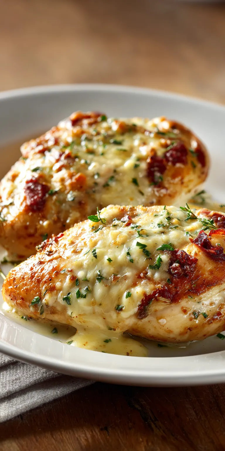 Juicy Garlic Parmesan Chicken served warm with cozy spices