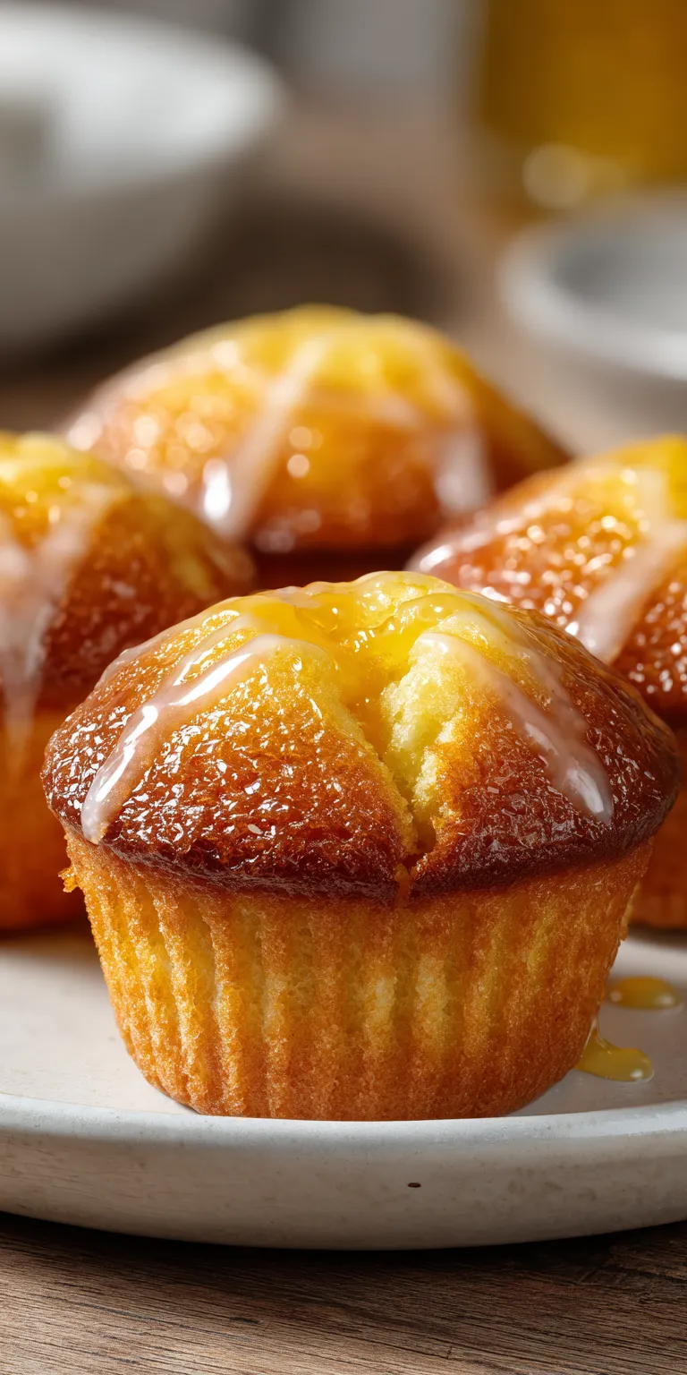 Lemon Curd Cupcakes served warm with cozy spices