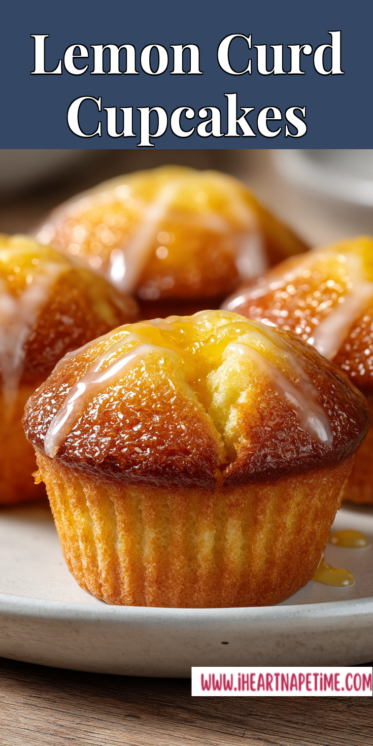 Lemon Curd Cupcakes served warm with cozy spices